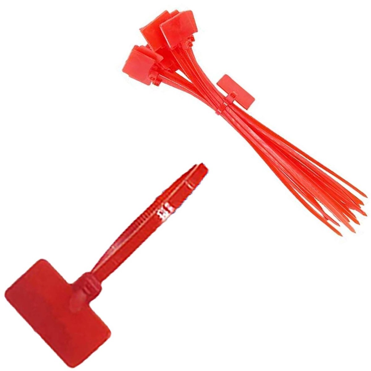 Dailygoods - Nylon Zip Ties - Kabel Organiseren - Duurzaam - Rood - Label Mark Tags - 250 Stuks - Geschikt voor Thuis en Kantoor - 6 Inch