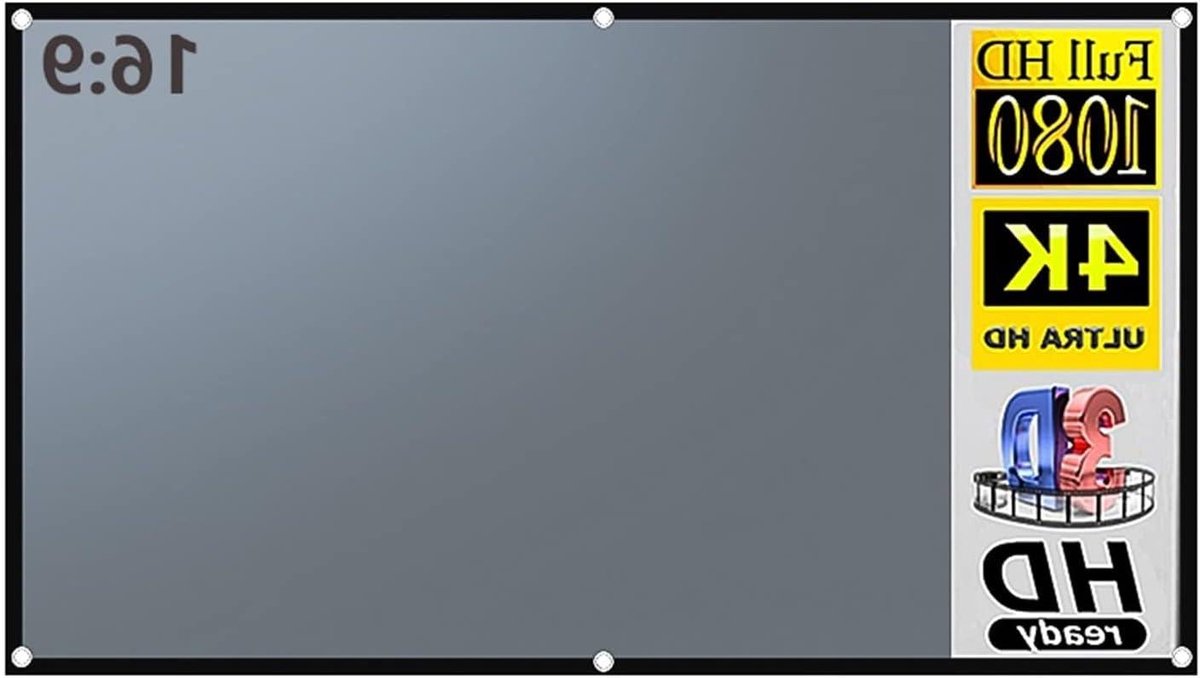 Projectorscherm - Projector Scherm - Home Cinema - Anti-Licht - 30-133 Inch - Grijs
