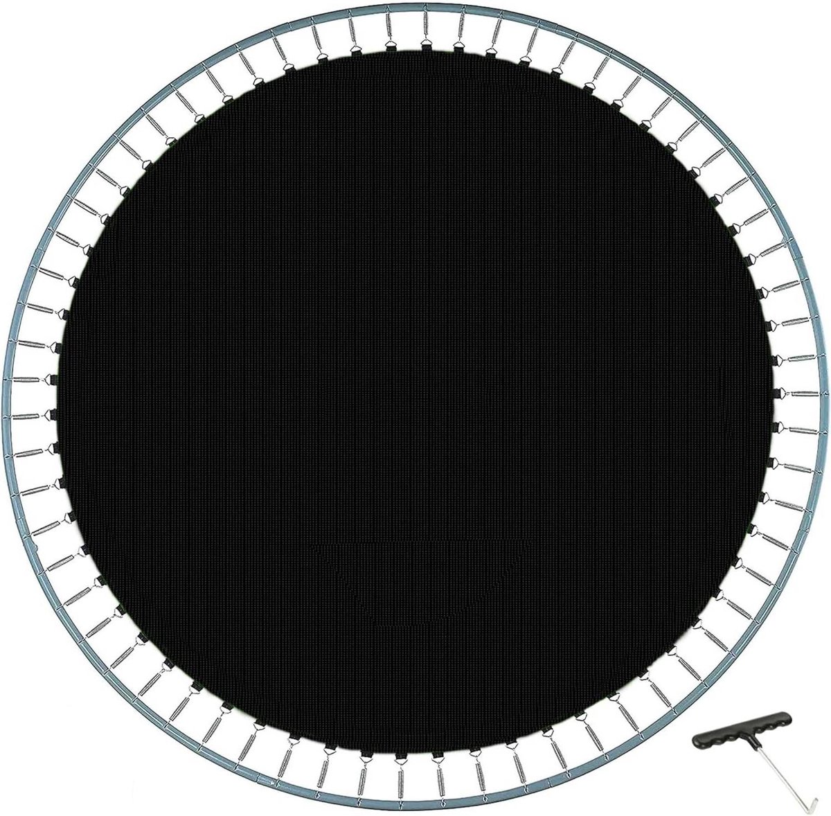 Trampoline Springmat - Vervangende Mat - Buiten Spelen - Scheurbestendig Polypropyleen - 183-457 cm - Zwart