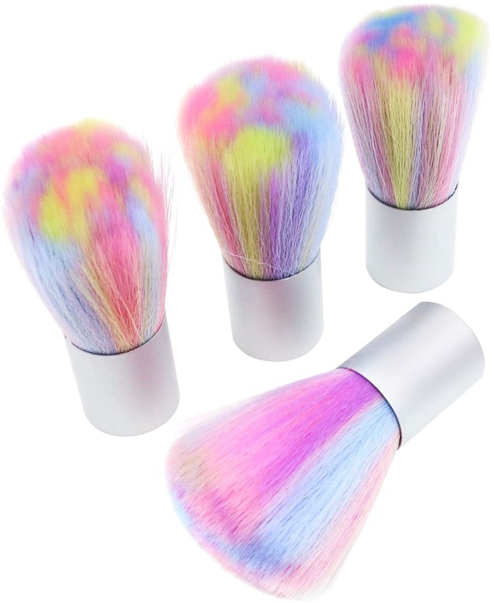 Dailygoods - Dailygoody - Kleurrijke Nail Powder Remover Borstels - Praktische nagelborstels - Draagbaar en herbruikbaar - Voor nail art en make-up - Ideaal voor n