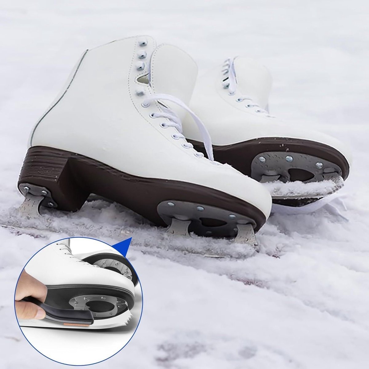 Duurzame en praktische schaatsmes slijper met diamant en keramisch materiaal voor ijshockeyschaatsen, 16cm x 2.8cm x 1.5cm