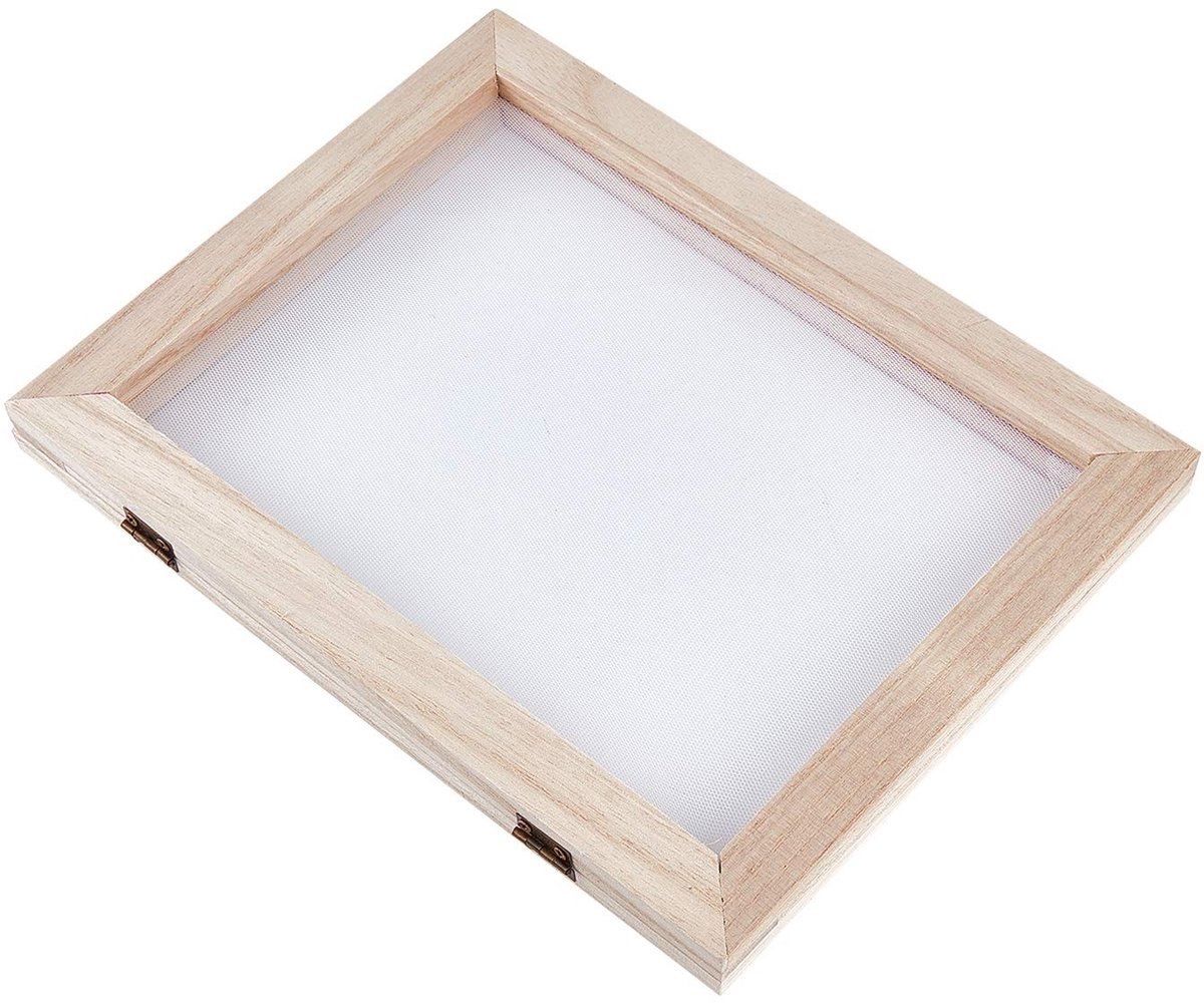 Dailygoods - Dailygoody - Papier maken kit - DIY papier maken - Houten frame - 25 x 19 x 2,1 cm - Handwerk voor kinderen - Creatieve activiteit
