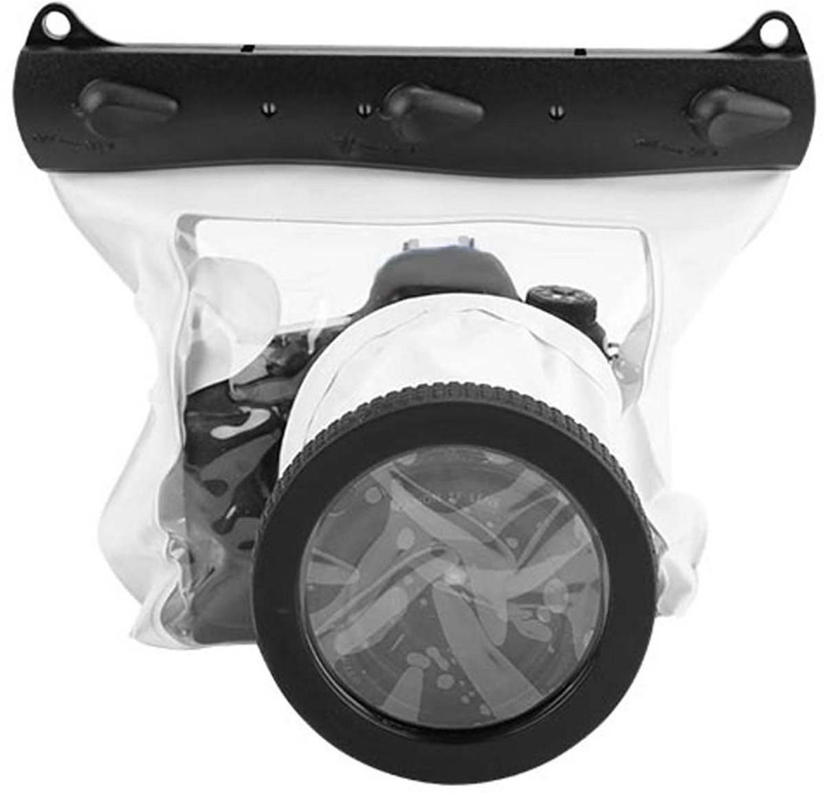 Dailygoods - Dailygoody - Waterdichte Camera Case - Onderwater Behuizing - 20M Diepte - Fotografie Bag - Universeel voor Nikon - Wit