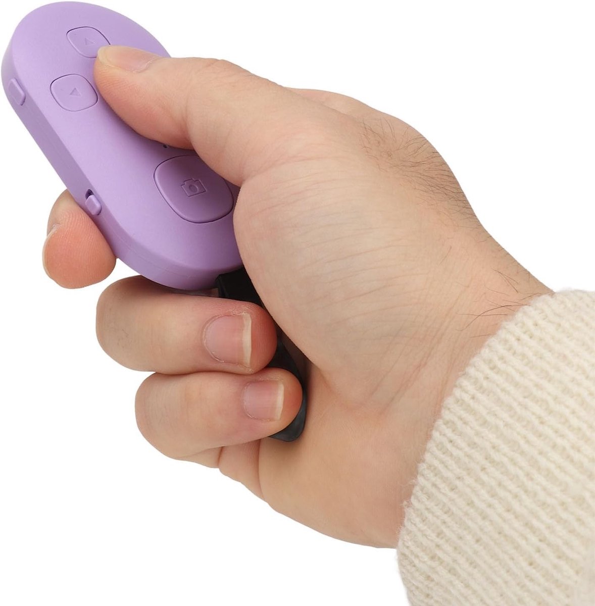 Draadloze Bluetooth Afstandsbediening voor Smartphone en Tablet, Oplaadbare Pagina Turner voor TikTok en Video-opnames, Ideaal voor Presentaties en Creatieve Projecten