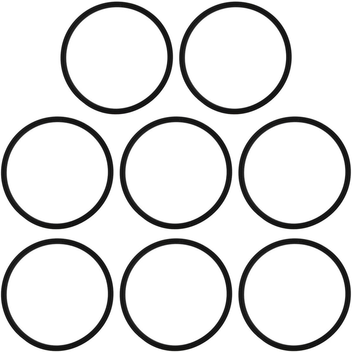 Dailygoods - Dailygoody - Afdichtingsset - Siliconen vervangingen - Lekvrij en duurzaam - 8-delige set - Geschikt voor reismokken - BPA-vrij en geurloos