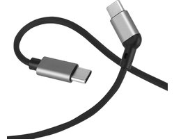 Dailygoods - Dailygoody - USB-C Oplaadkabel voor Smart Glasses - Zwart 120 cm - Compatibel met XREAL Air/One VITURE Pro XR