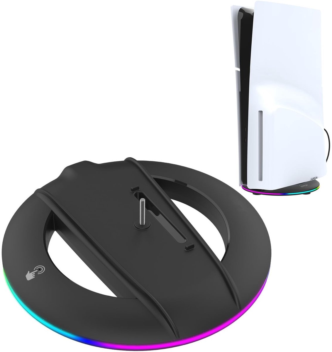 Dailygoods - Verticale Stand voor PS5 Pro/Slim met Koelstation en RGB