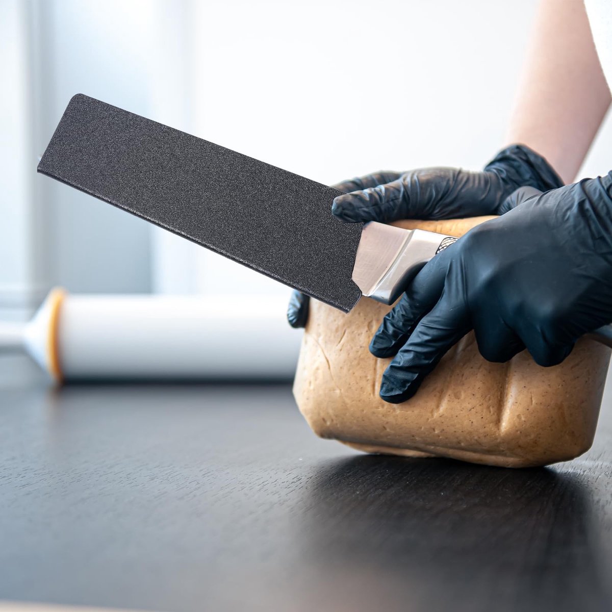 Dailygoody - Messenbescherming - Koksmes Hoes - Robuust en Veilig - Zwart - Messenschede - Ideaal voor Koks - 2 Stuks