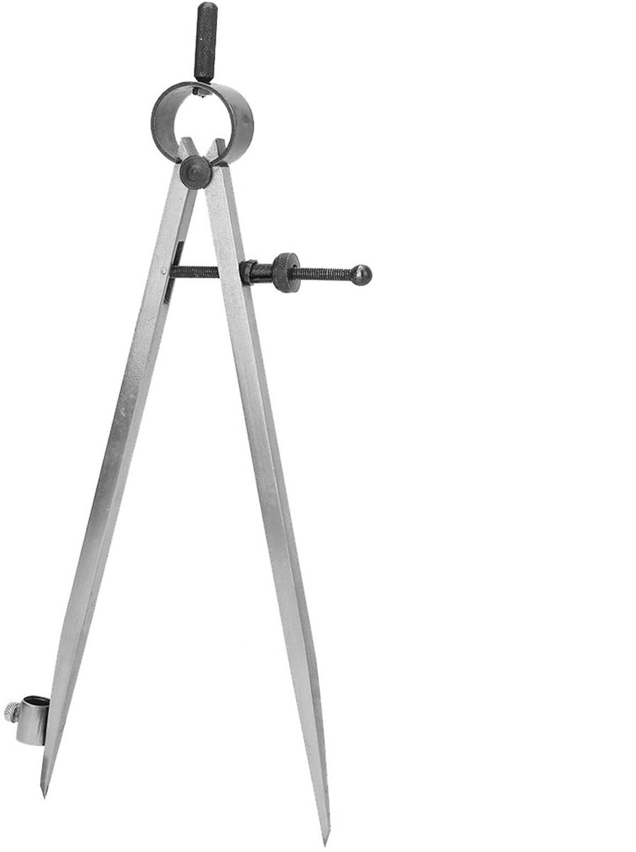 Dailygoods - Dailygoody - Verstelbare Wing Divider - Precisie Meetgereedschap met Potloodhouder - 200mm - Nauwkeurige metingen - Duurzaam materiaal - Ideaal v