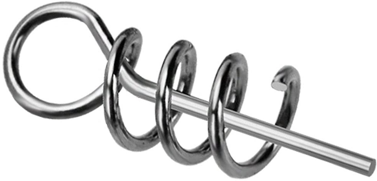 Dailygoods - Dailygoody - 200 stuks 15mm Zachte Lokken Aas - Twist Lock Haak - Voor Vissen - Kunststof - Centrerende Pin - Ideaal voor Worm Crank - Voor Outdoor Vi