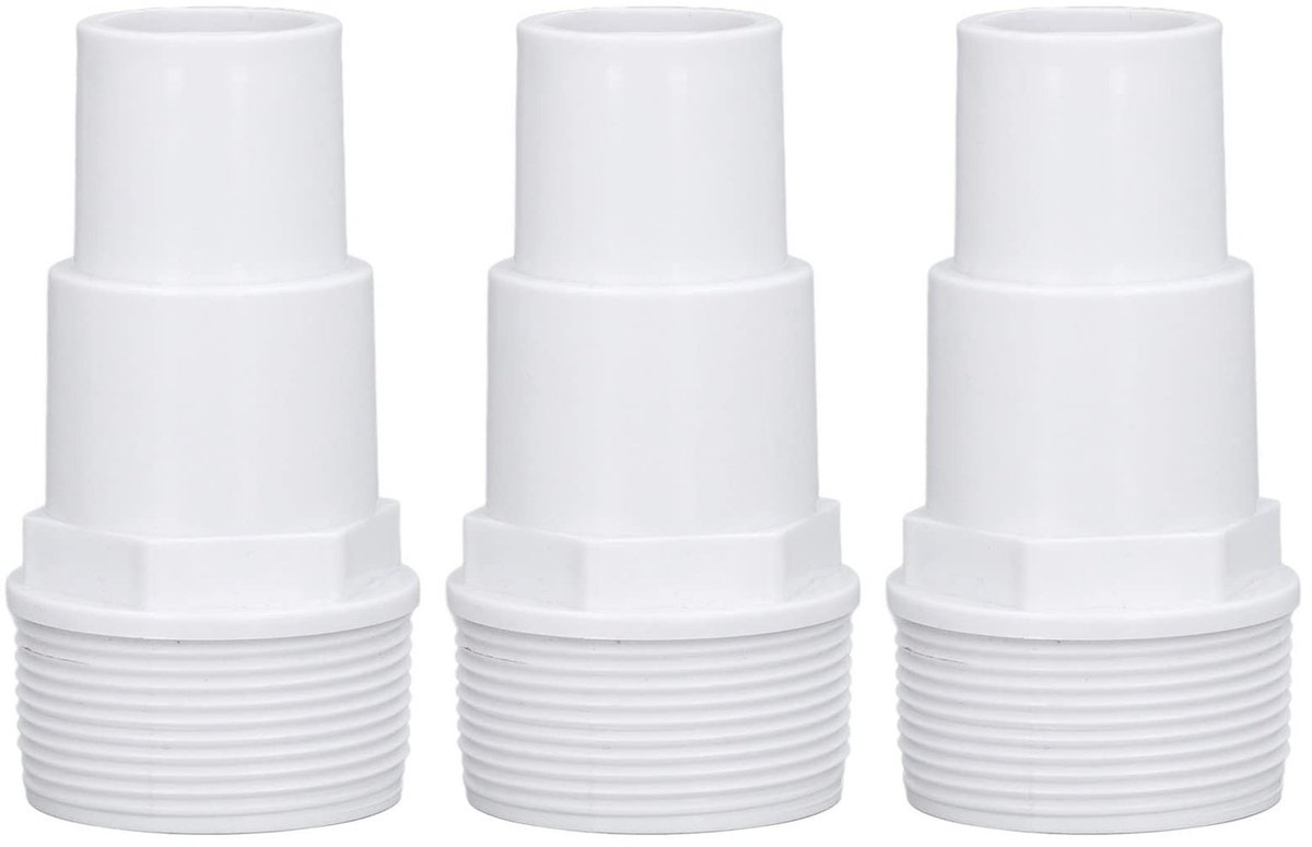 Dailygoods - 3 Stuks G1-1/2 Externe Draad Slangadapter voor Zwembadbenodigdheden