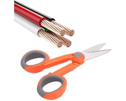 Ergonomische RVS Scharen voor Elektriciens, Draadstripgereedschap voor Technici, Ideaal voor CATV Engineering en Professioneel Gebruik