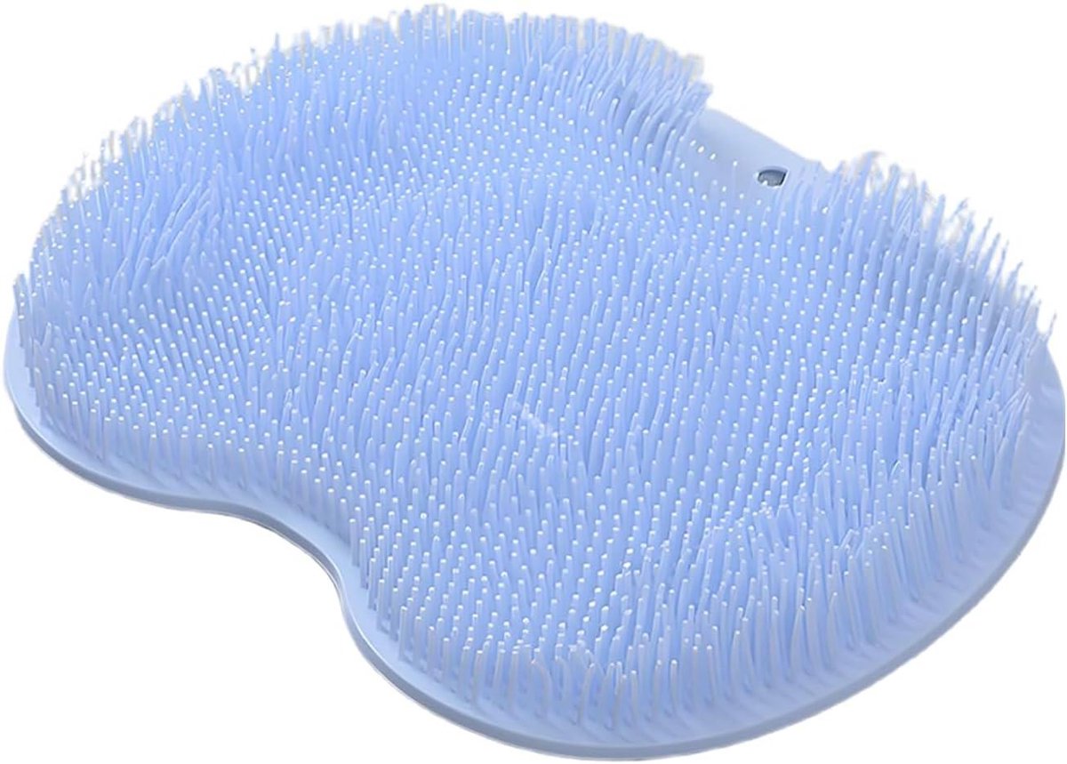 Voet Scrub Mat - Douche Schrobmat - Voeten Reinigen - Antislip Zuignapbasis - 1 stuk - Blauw