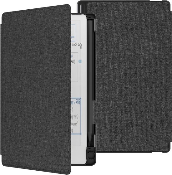 Beschermhoes Geschikt voor Remarkable Paper Pro Move 7,3 inch - Boekvormige Folio Hoes met Huidachtig Gevoel - Ingebouwde Pennenhouder - Zwart van Merkloos — afbeelding 5