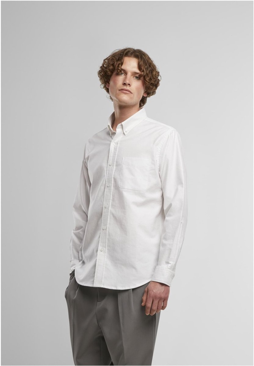 Urban Classics Button Up Oxford Overhemd S Wit