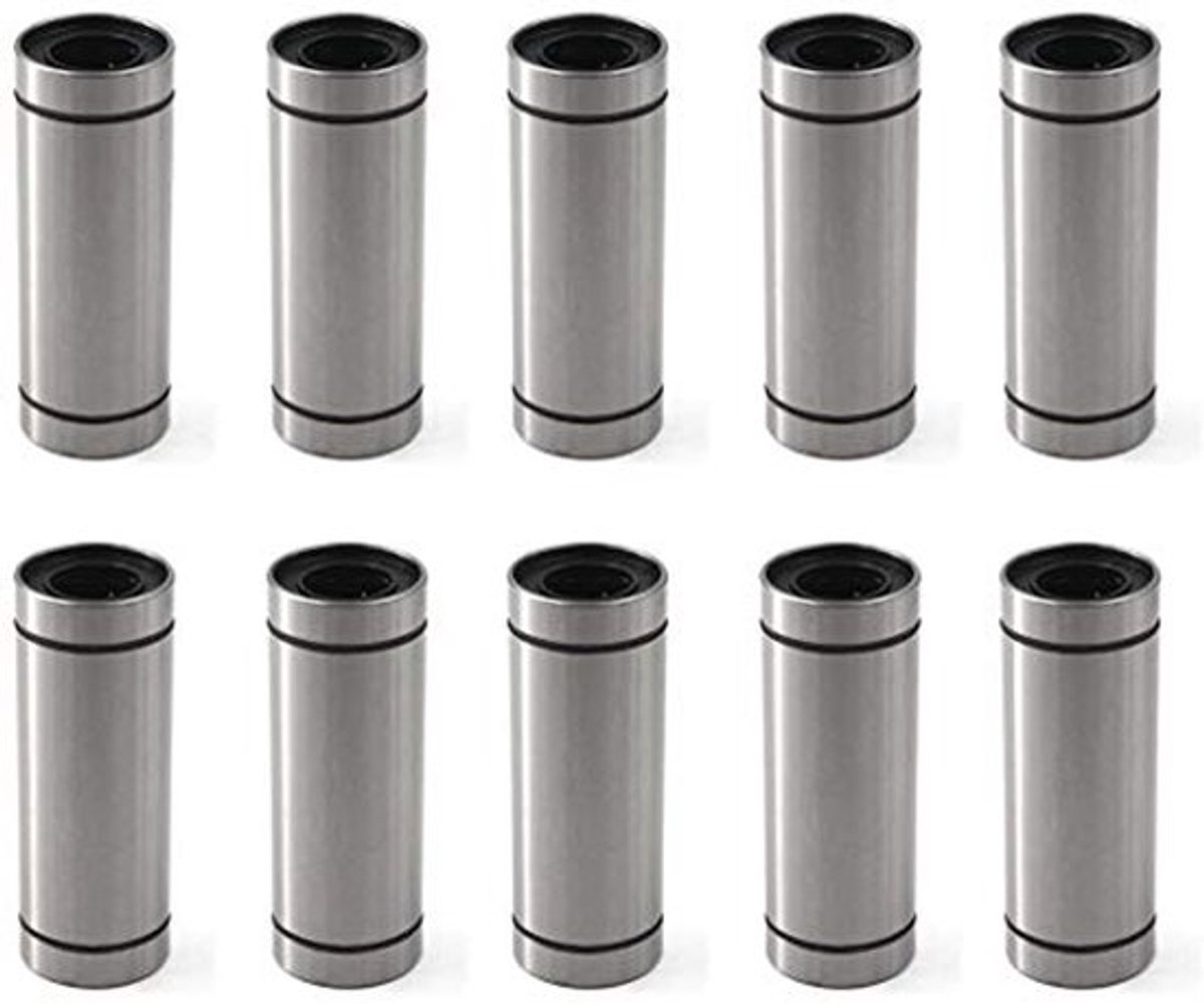 LM8UU Langere Lineaire Kogellagers 8x15x45mm Kogellagerbus Voor 3D Printer 10st