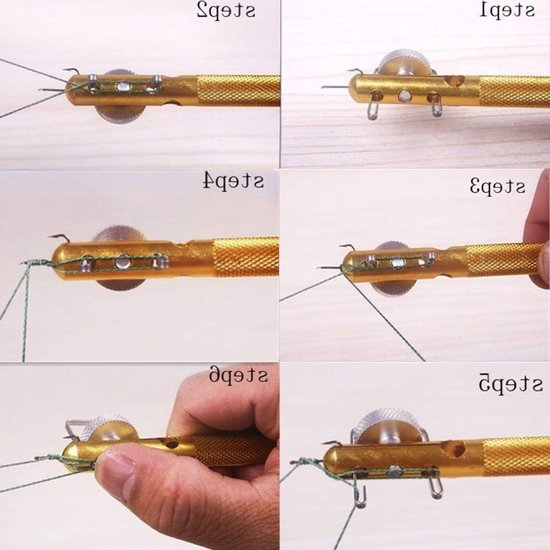 Handmatige Knooptool voor Vissen - 2 Stuks, Ideaal voor Zeevissen en Zoetwatervissen, Eenvoudig Knoopgereedschap voor Vissers — afbeelding 4