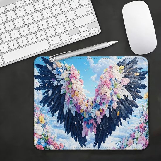 Mini Muismat - Kleine Bureaumat - Precisie Gaming - Dichte Antislip Basis - 38 x 30 cm - Roze van MINI — afbeelding 2