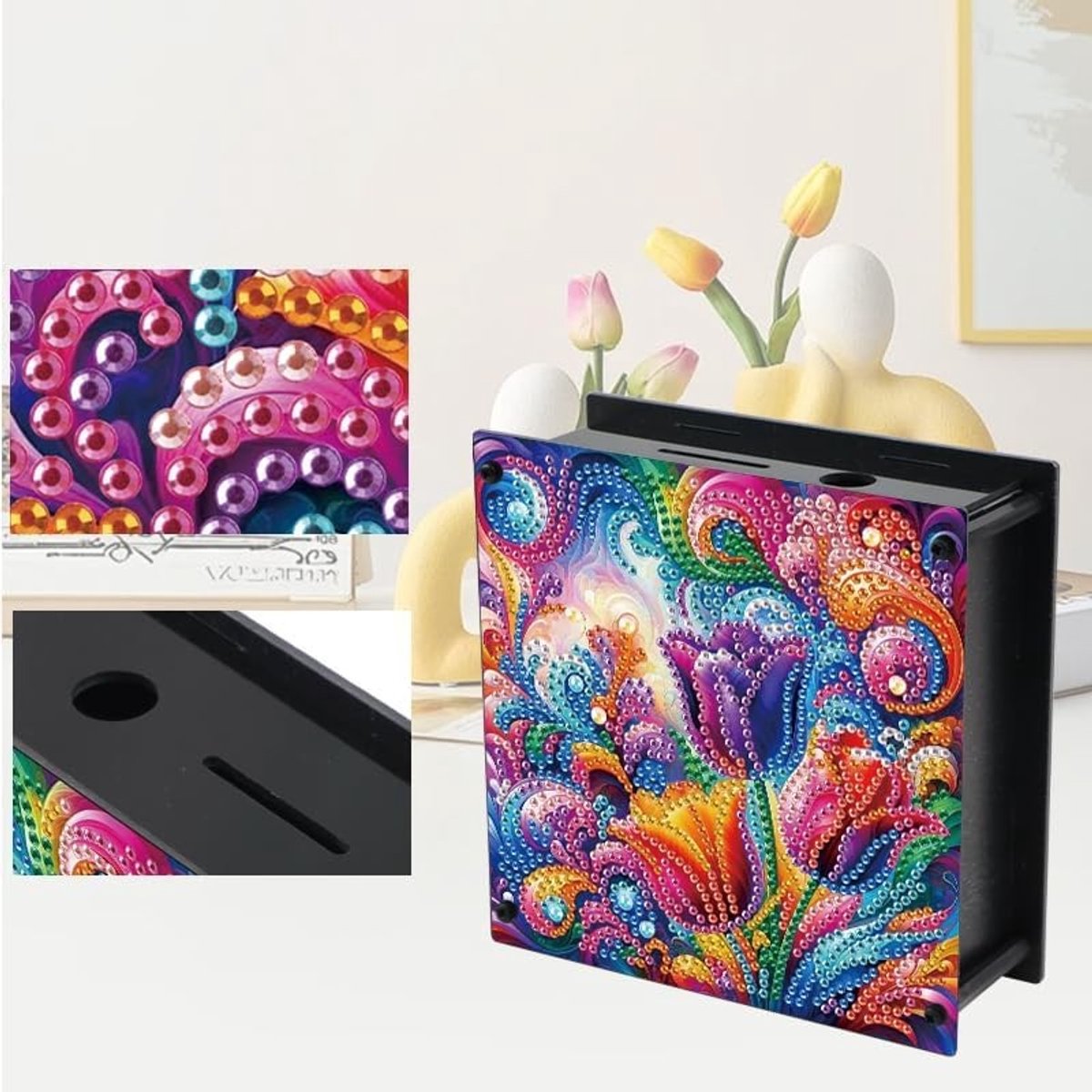Schattige Varkens Spaarpot voor Kinderen - 15 x 13 cm - Perfect voor Verjaardagen en Feestdagen - Mandala Ontwerp