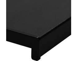 vidaXL - Raamdorpel - Zwart - met - houtnerf - 80 - x - 45 - x - 4,5 - cm - PVC