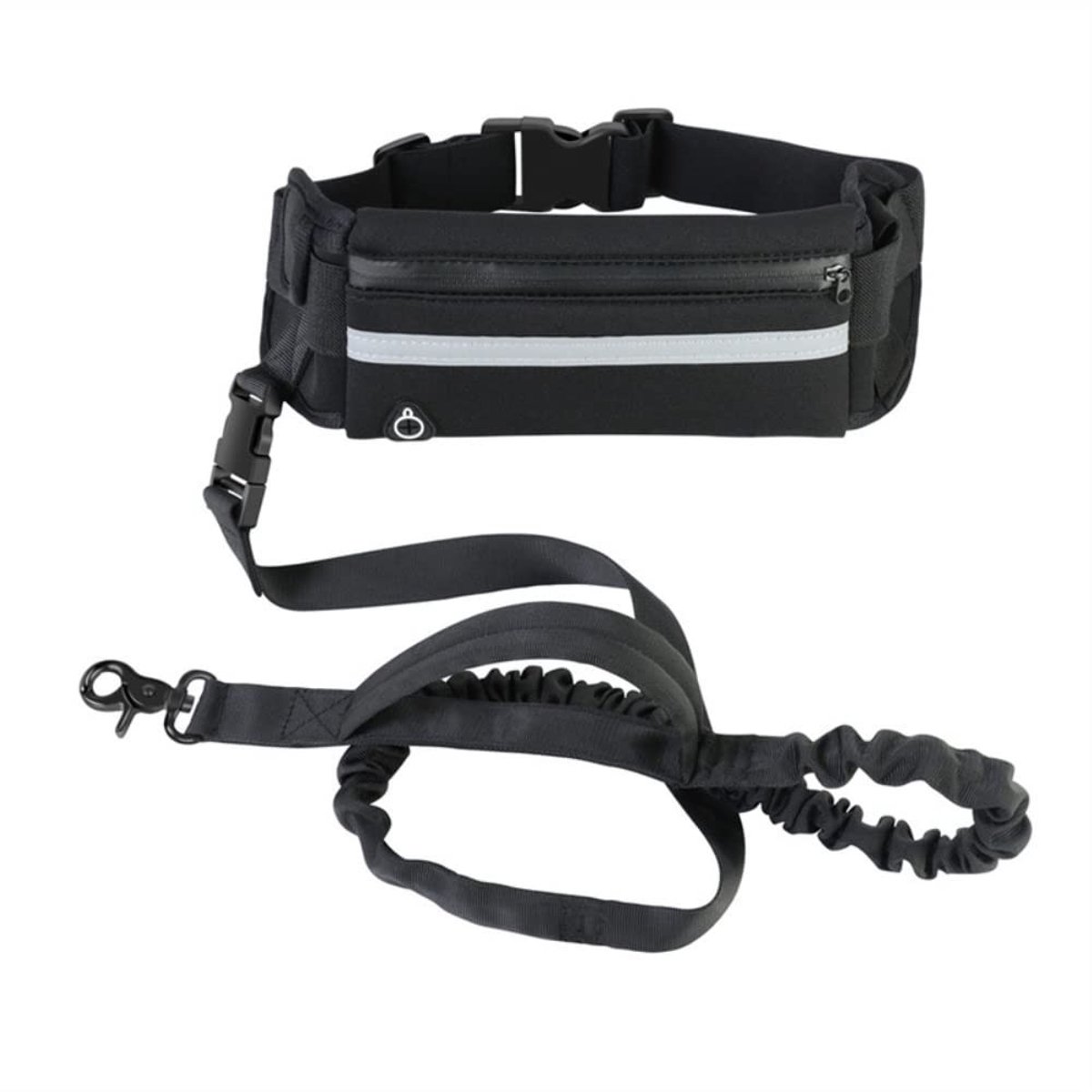 Dailygoods - Handvrije Hondenriem met Ritsvak en Reflectie