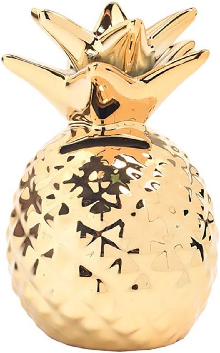 Schattige Keramische Ananas Spaarpot, Handgekleurd, Modern Design, Interieurdecoratie, Perfect Cadeau voor Verjaardag en Kerst, Uniek en Functioneel