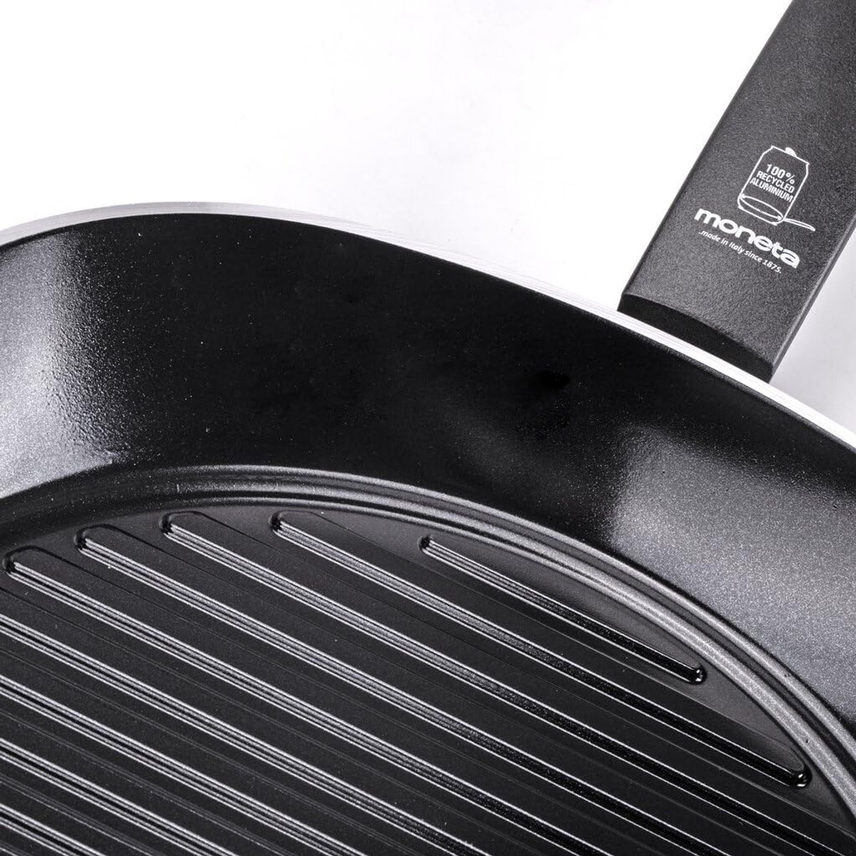 Grillpan - Koekenpan - Lekker Koken - Natuurlijke Antiaanbaklaag - 28 x 28 cm - Aluminium