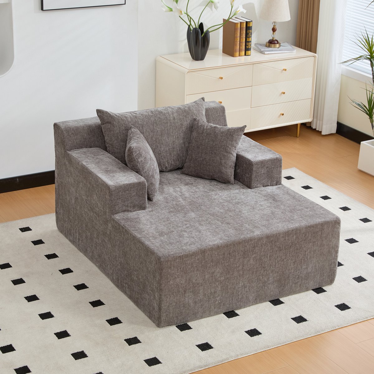 MIVRAY Modulaire Bank Grijs - Zonder Montage En Wolkzacht Comfort - Voor Woonkamer En Loun