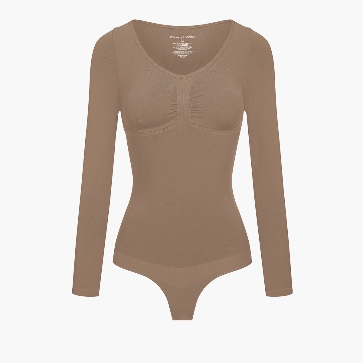 cfab by creamy fabrics Creamy Fabrics - Bodysuit Sculpting Shapewear Lange Mouwen Met Slip - Ademend - Anti-Zweet - Ultra Zacht - Comfortabel - Sculptend - Perfecte Pasvorm