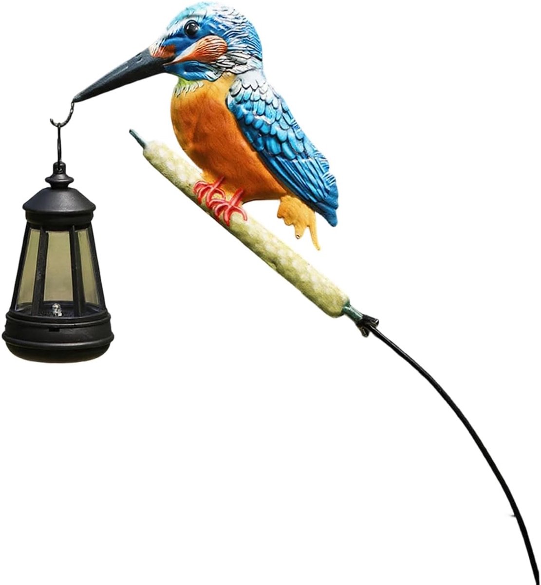 VHV - Solar Tuinlamp - Tuinprikker - Buitenlamp Solar - Kolibrie Decoratie - Tuinlamp Op Z