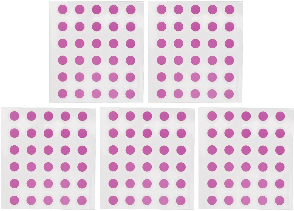 Dailygoods- Zonnestickers Set van 150 - Kleurveranderend bij Straling - Waterdicht - Herbruikbaar - PVC - Diameter 1,5 cm - Zonnebrandstickers