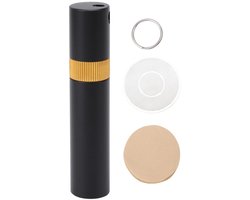 Dailygoods- Koffie Roerder Draagbaar - Houten Handvat - Filterpapier 100 Vellen - Sleutelhangerontwerp - Efficiënte Filtratie - Koffieaccessoire