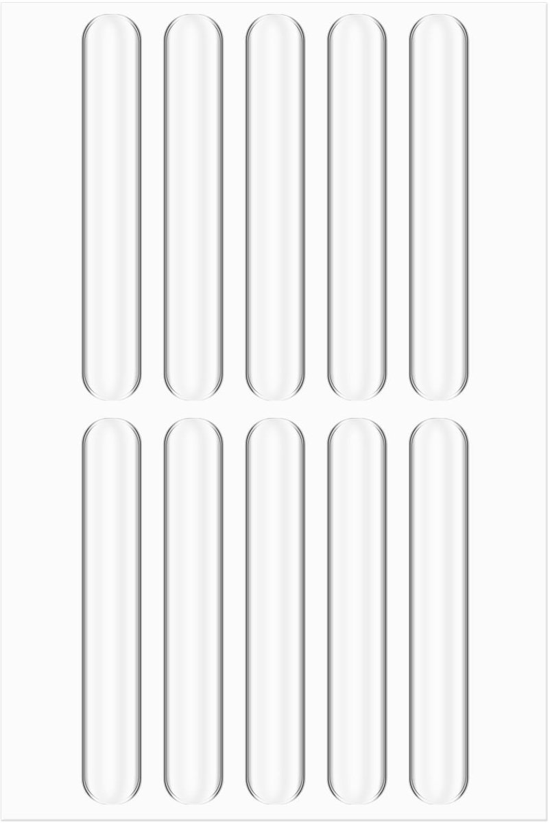 Dailygoods- Meubelpads Set van 10 - Anticollisiestrips - Deurstopper - Geluidsdempende Pad - Transparant - Verstevigende Zelfklevende Adhesief - Deurbumpers
