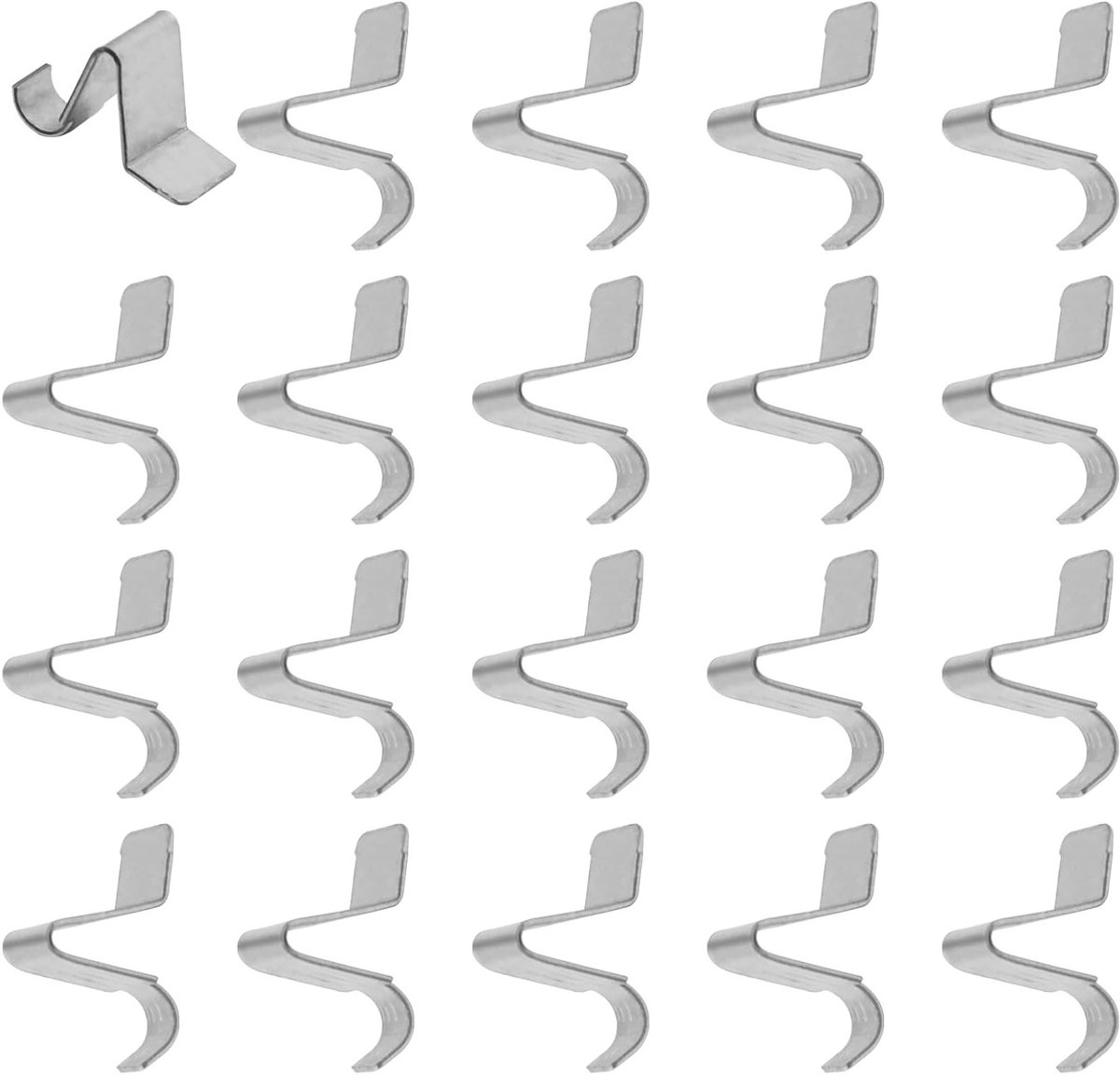 20 Stuks stevige metalen plankensteunen, verwijderbare schapclips en ondersteuning voor planken, ideaal voor kasten en opslagoplossingen