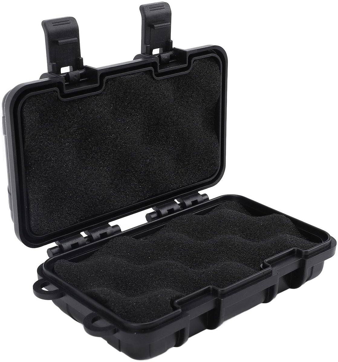JHUBERS- Sleutelkastje Weerbestendig - Magnetisch Sleutelkastje - Sleutelhouder Onder Voertuigen - Opbergdoos voor Spullen - 4 Veiligheidsgespen - Afmetingen 13x8,5x4,5cm