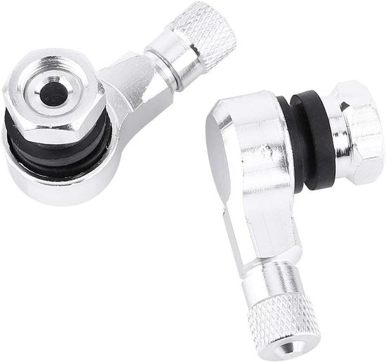 Dailygoods - 90 Graden Aluminium Valve Stengels voor Motorfiets - 2 Stuks — afbeelding 2
