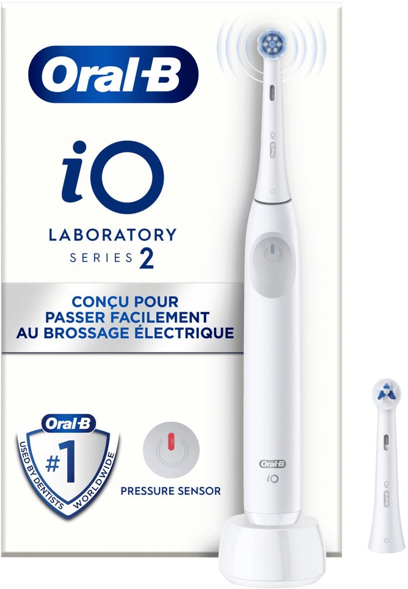 Oral-B iO Series 2 - Elektrische Tandenborstel - Wit - iO Technologie - Poetsdrukbeveiliging