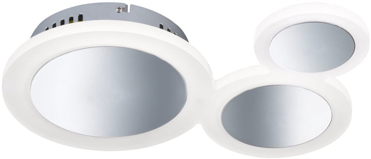 LED plafondspot lamp ronde woonkamer eetkamer verlichting chroom design armatuur DIMMABLE WOFI 9650.03.01.7001