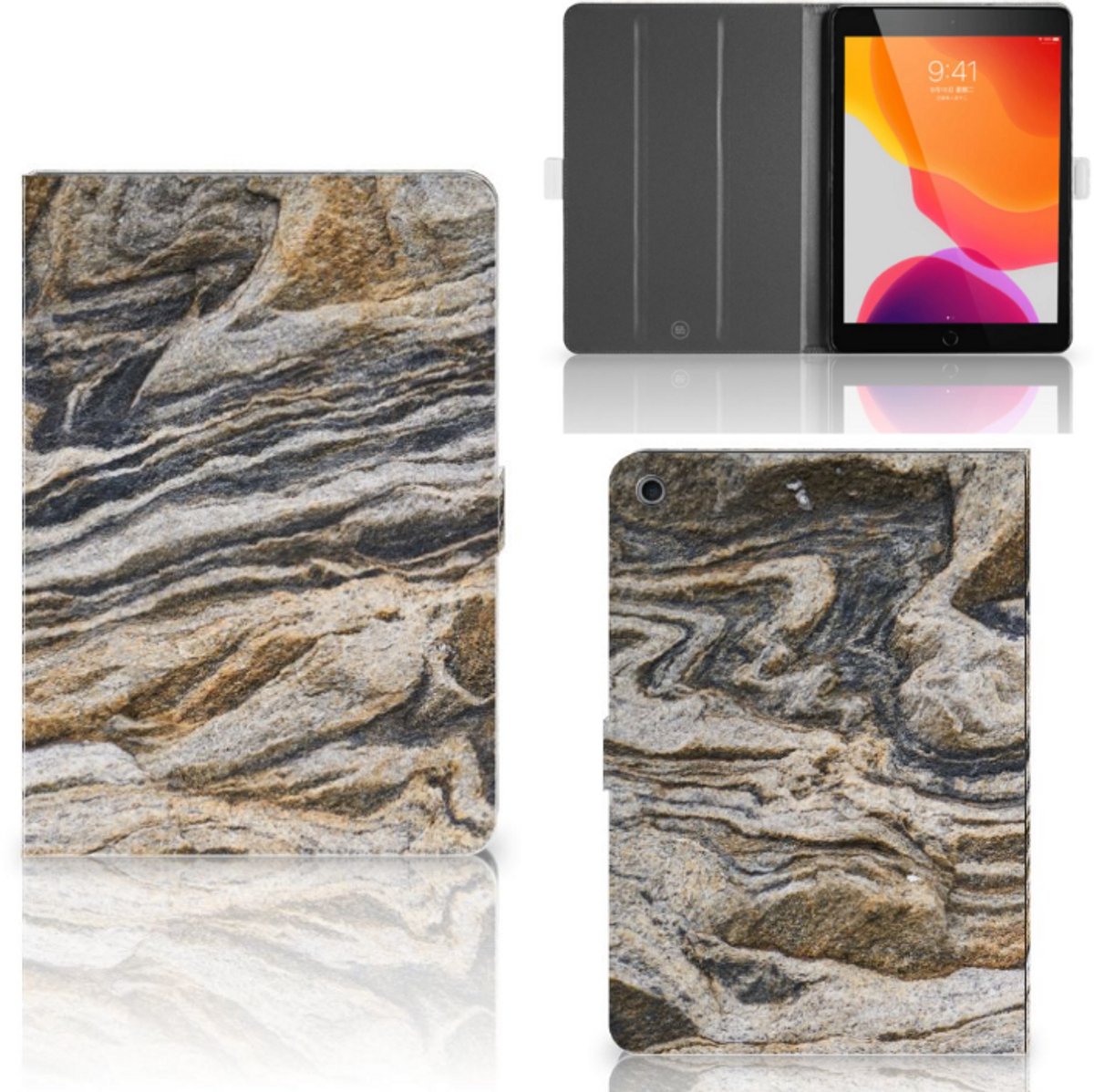 iPad 10.2 2019 | iPad 10.2 2020 | 10.2 2021 Leuk Tablet hoesje Steen