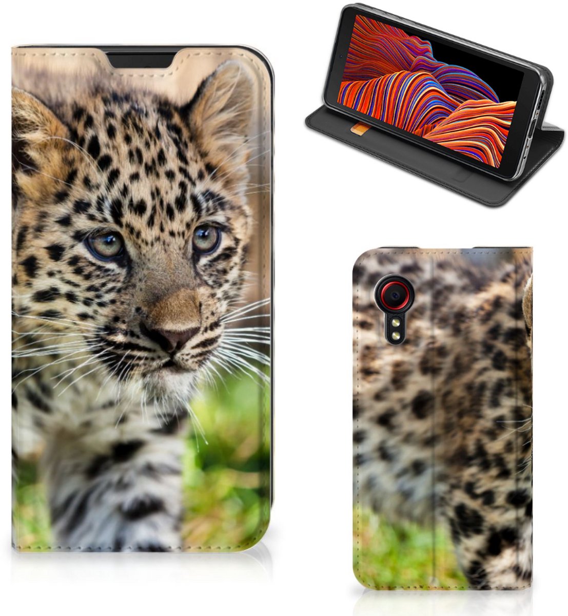 Samsung Galaxy Xcover 5 Hoesje maken Baby Luipaard