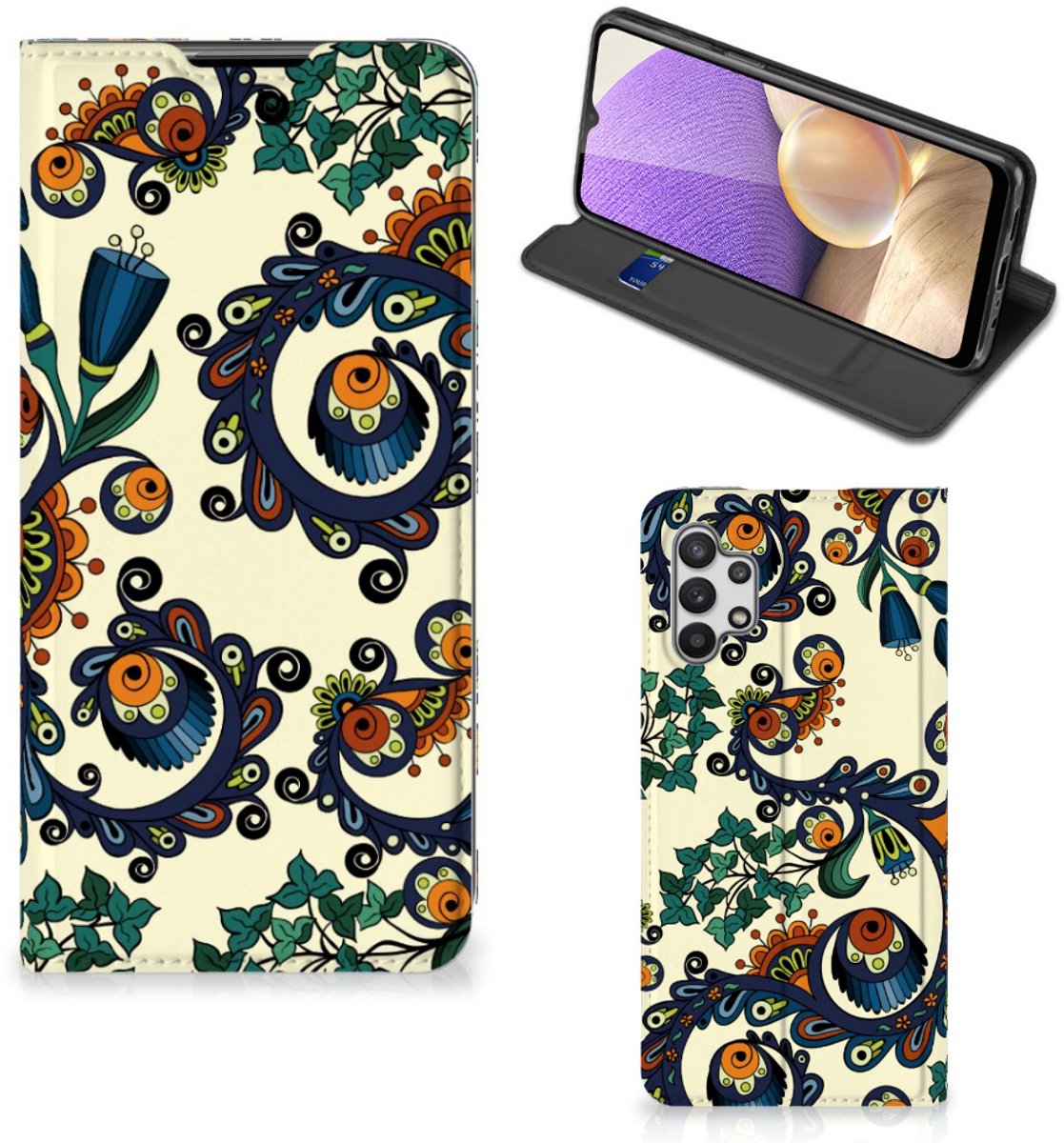 Telefoon Hoesje Samsung Galaxy A32 5G Barok Flower