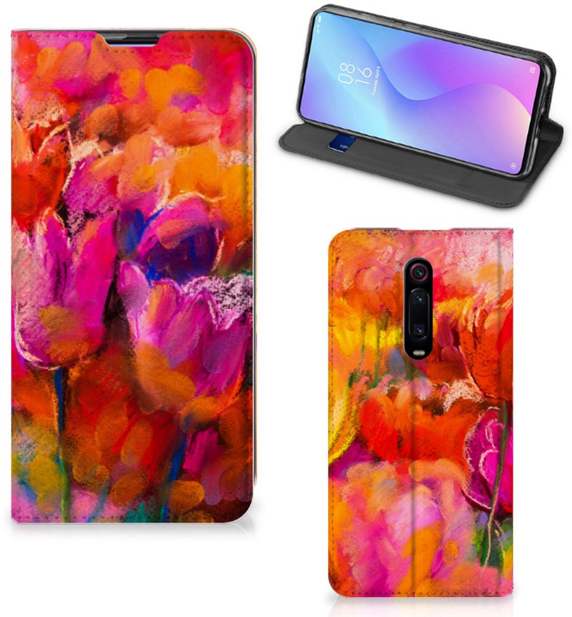 Bookcase Xiaomi Mi 9T Pro Tulips