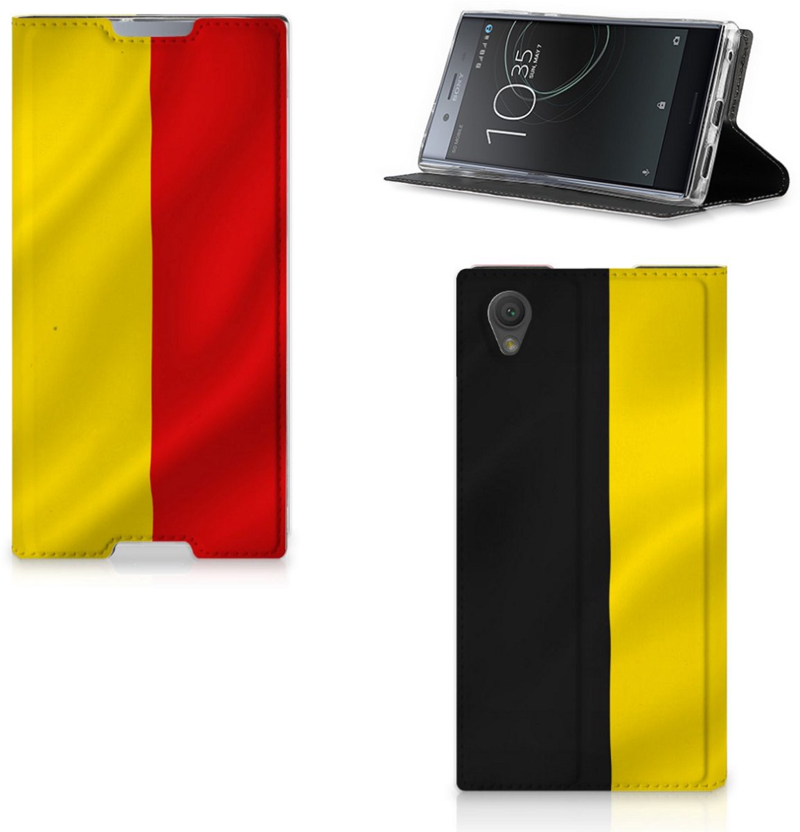 Sony Xperia L1 Standcase Belgische Vlag