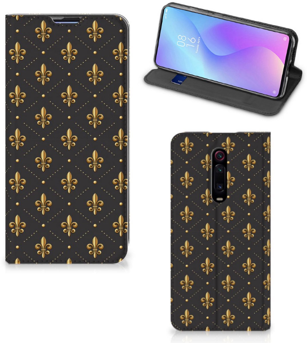 Xiaomi Redmi K20 Pro Hoesje met Magneet Franse Lelie