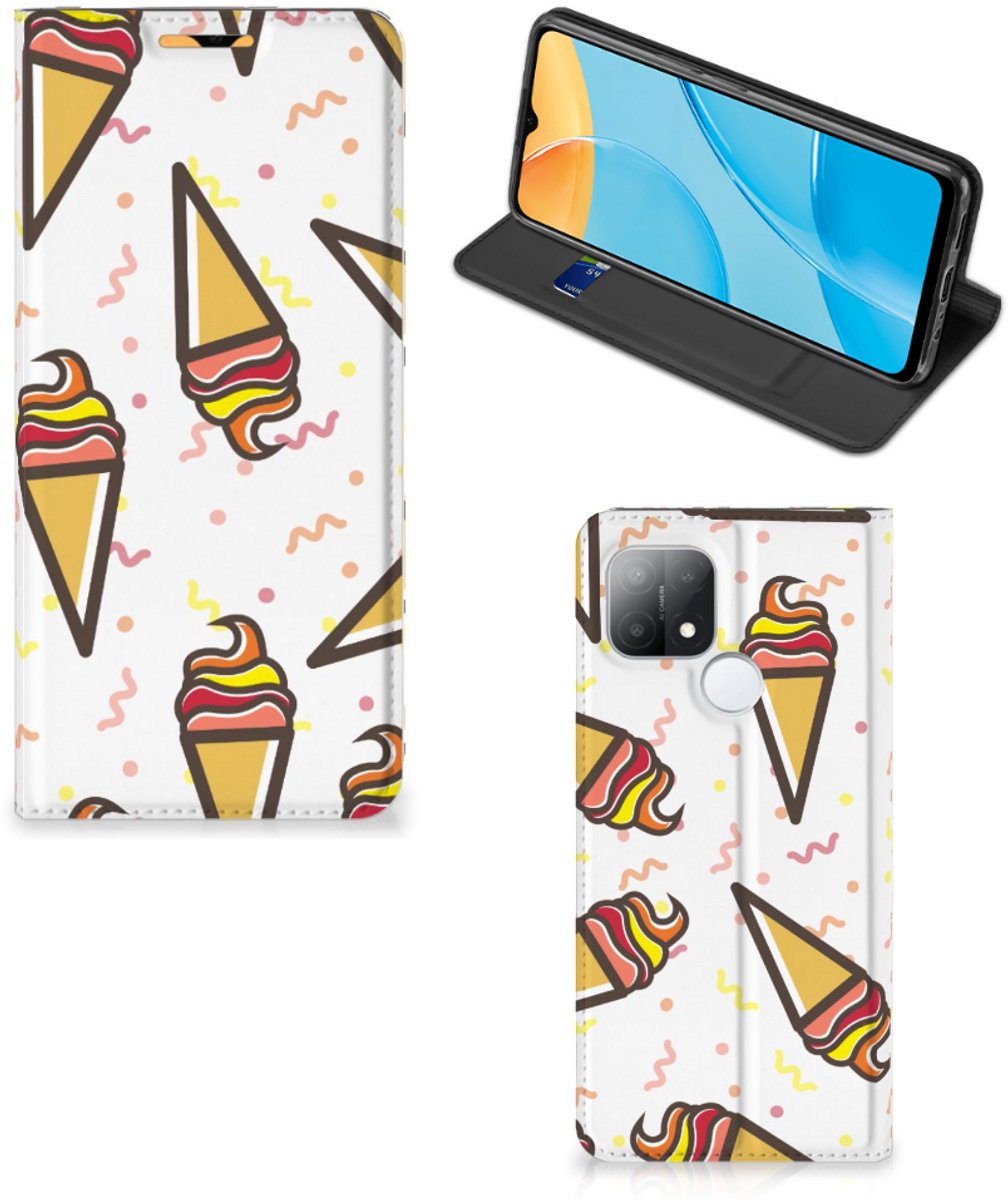 OPPO A15 Flip Style Cover Icecream