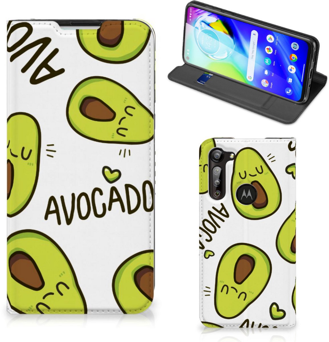 Motorola Moto G8 Power Magnet Case Avocado Singing