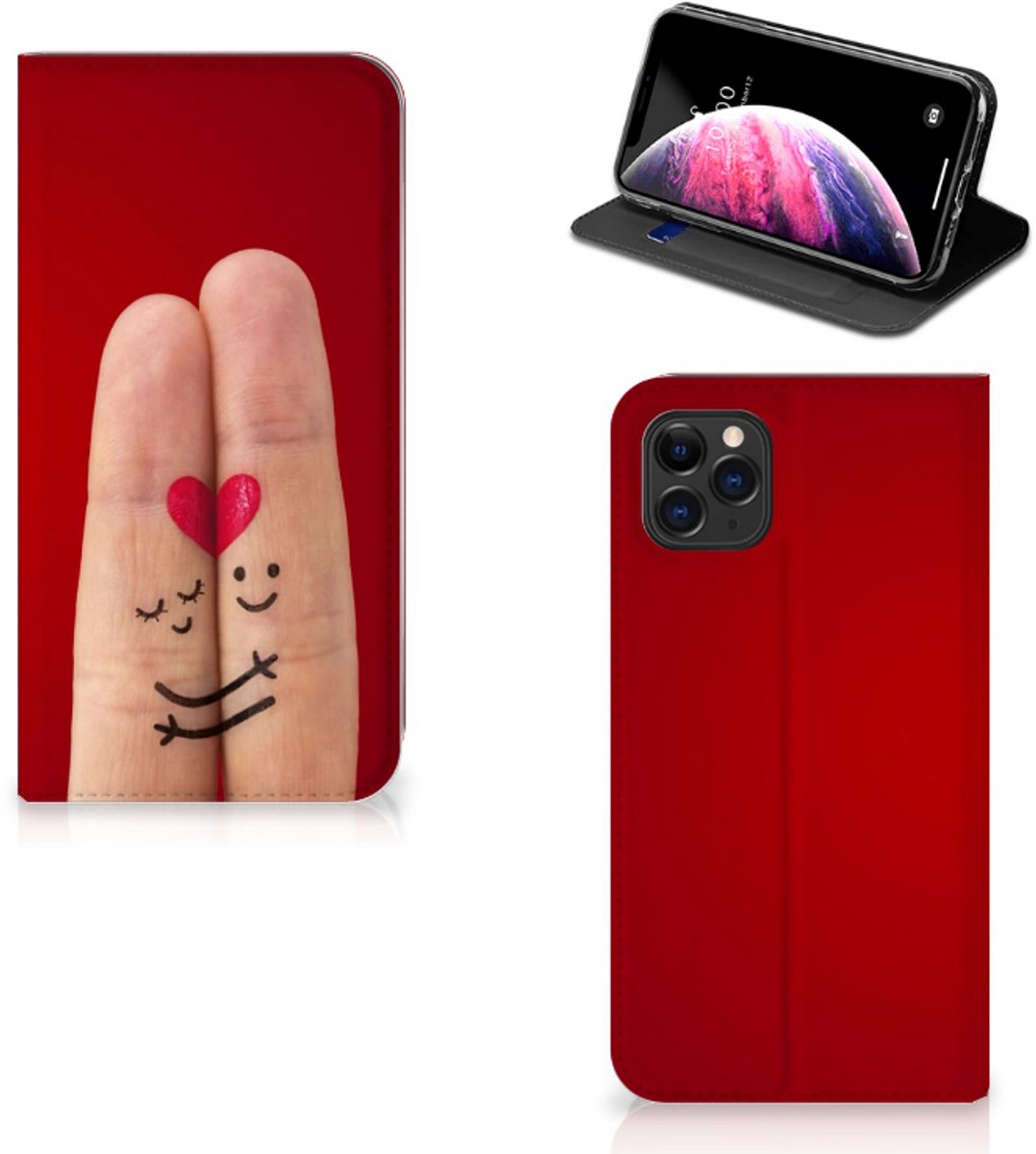 Apple iPhone 11 Pro Max Hippe Standcase Liefde - Origineel Romantisch Cadeau