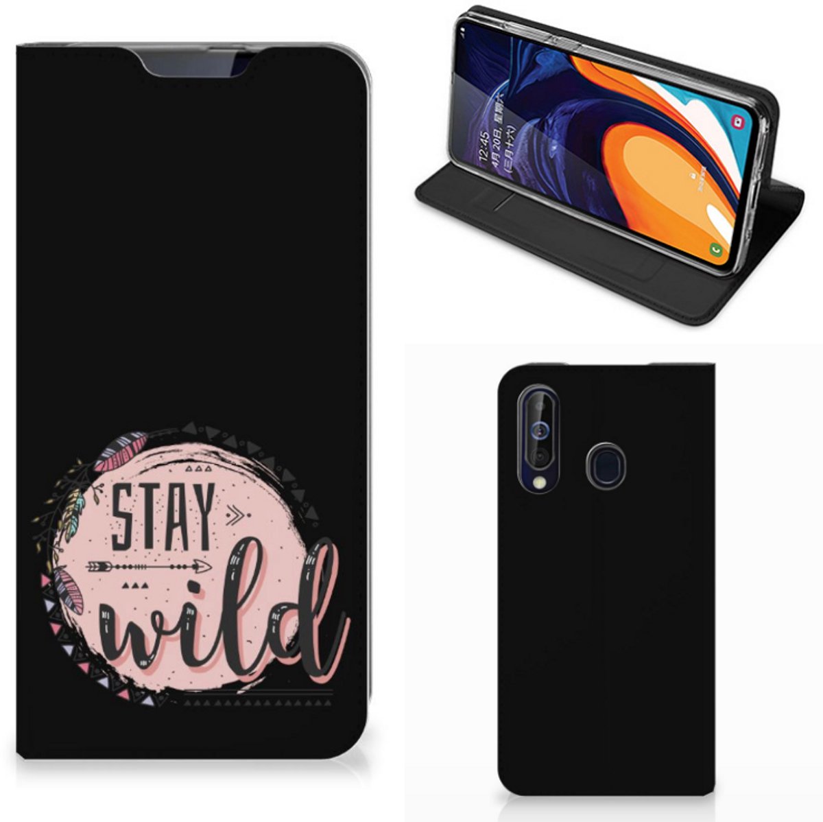 Samsung Galaxy A60 Magnet Case Boho Stay Wild