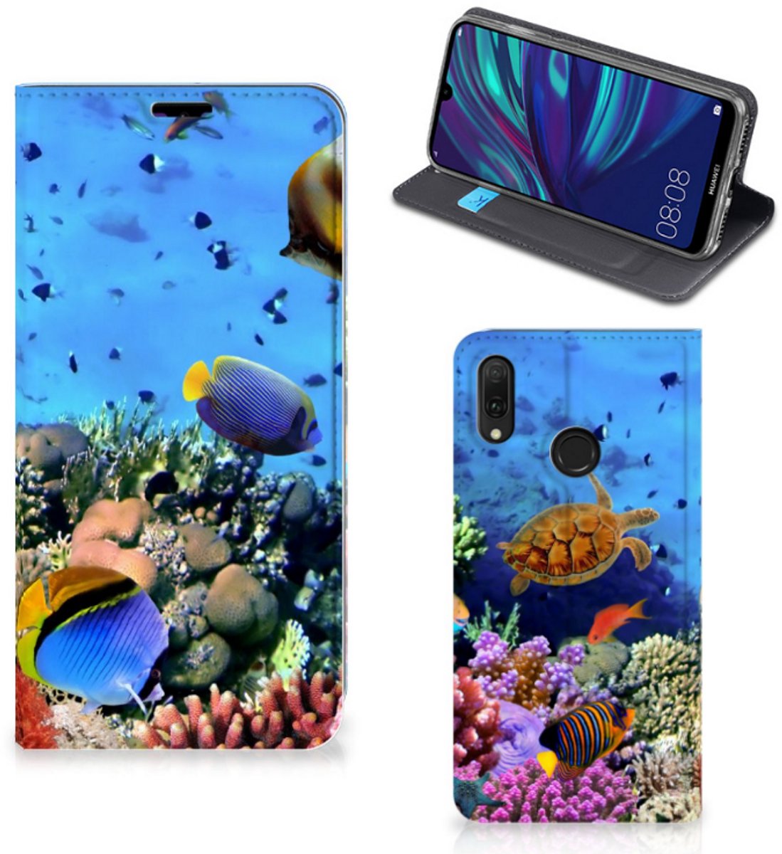 Huawei Y7 hoesje Y7 Pro (2019) Hoesje maken Vissen