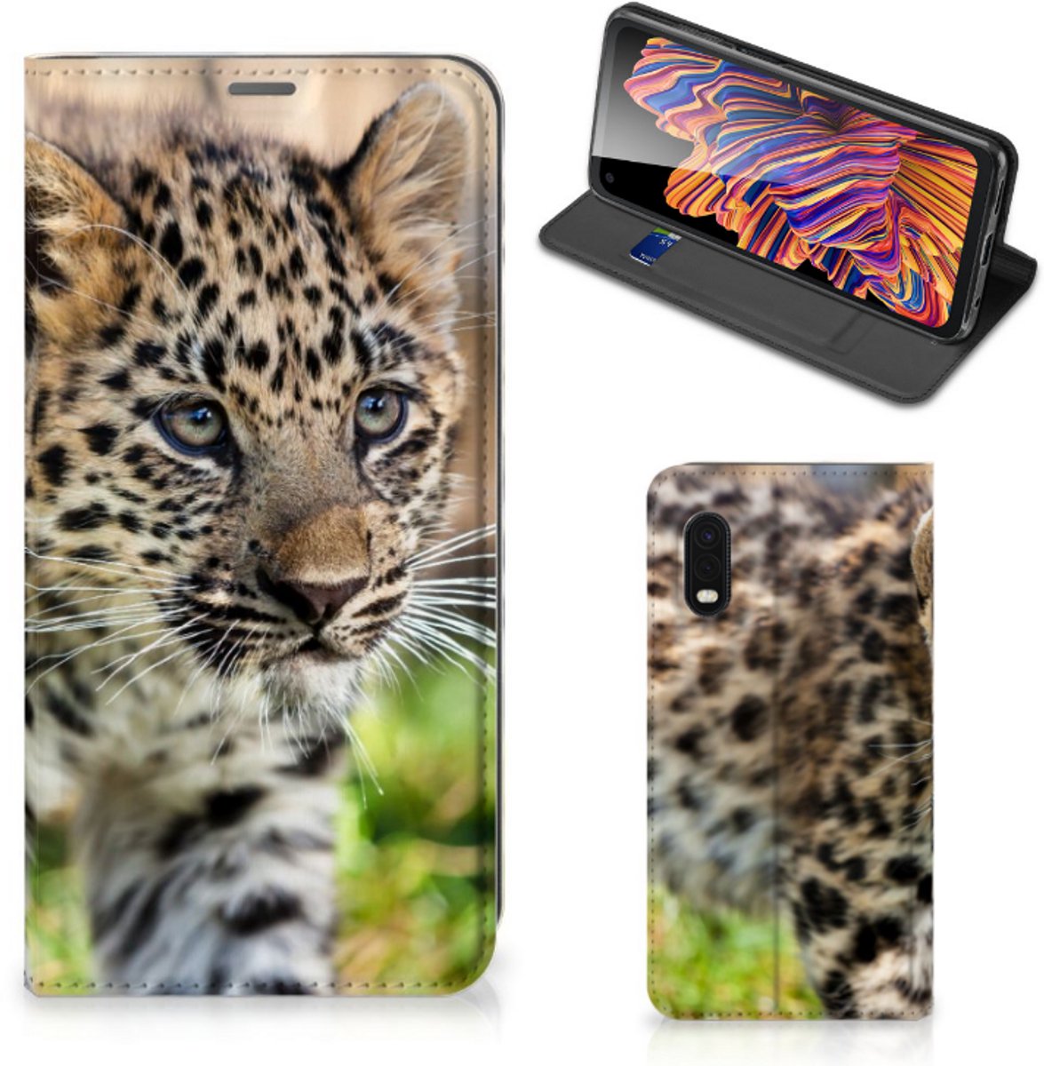 Samsung Xcover Pro Hoesje maken Baby Luipaard